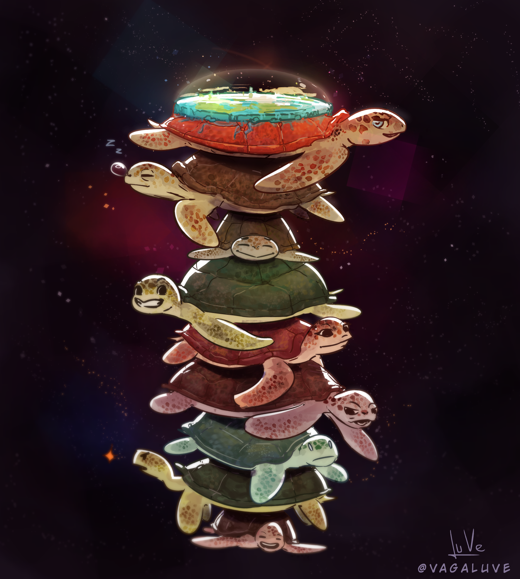 Tartarugas até lá embaixo